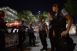 Police officers are seen patrolling outside the Maracana&nbsp;&hellip;
