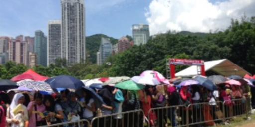 Kronologis kericuhan di TPS Victoria Park Hongkong