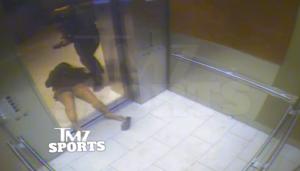 video of ray rice punching and knocking out fiancee in elevator