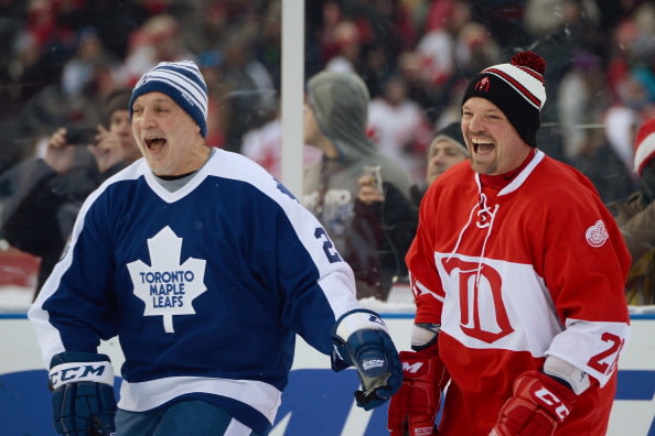 Image result for Leafs v Wings Centennial Classic Alumni Game