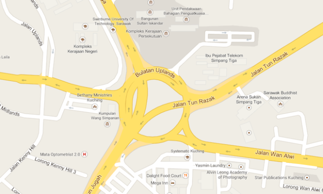 kuching roundabouts