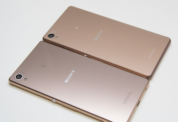 圖說：Xperia Z3+（上）與Xperia Z3（下）