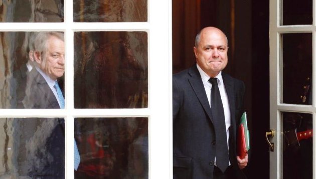 Bruno Le Roux, président du groupe socialiste à l'Assemblée nationale,  mardi à Matignon. / Jean-Christophe MARMARA/JC MARMARA/LE FIGARO
