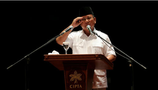 Prabowo Salah Sebut Singkatan PKS  