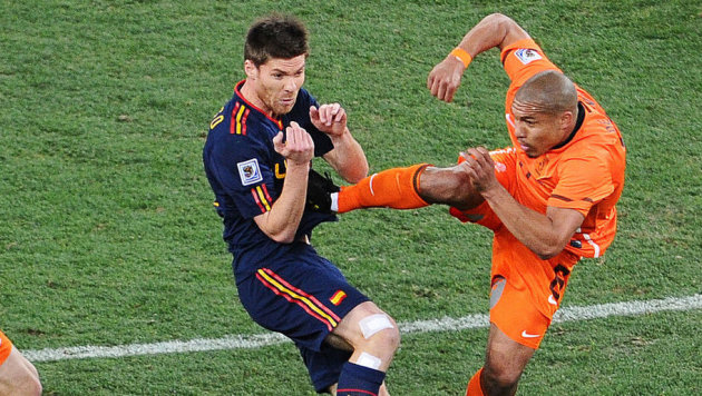 Image result for de jong world cup final tackle