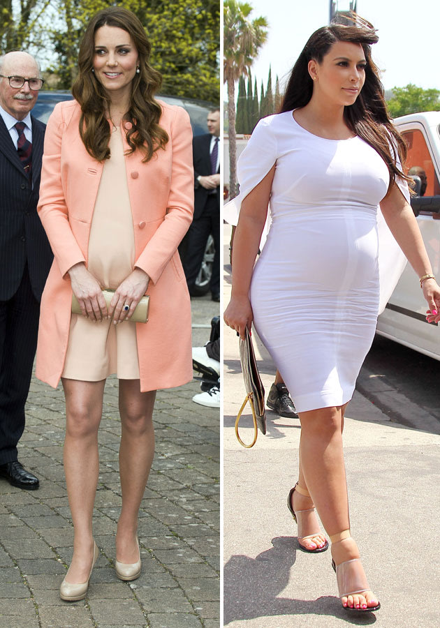 Pregnant Kate Middleton And Kim Kardashian Putting Brits