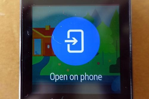 Watch displaying 'Open on phone' message