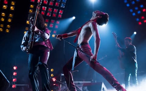 Censors removed same-sex scenes from 2018's Bohemian Rhapsody - Credit:  Alex Bailey/Twentieth Century Fox