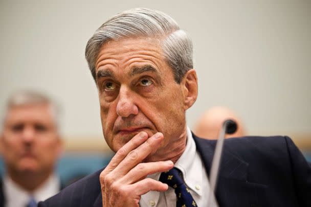 PHOTO: Then-FBI Director Robert Mueller listens as he testifies on Capitol Hill in Washington, June 13, 2012. (J. Scott Applewhite/AP, FILE)
