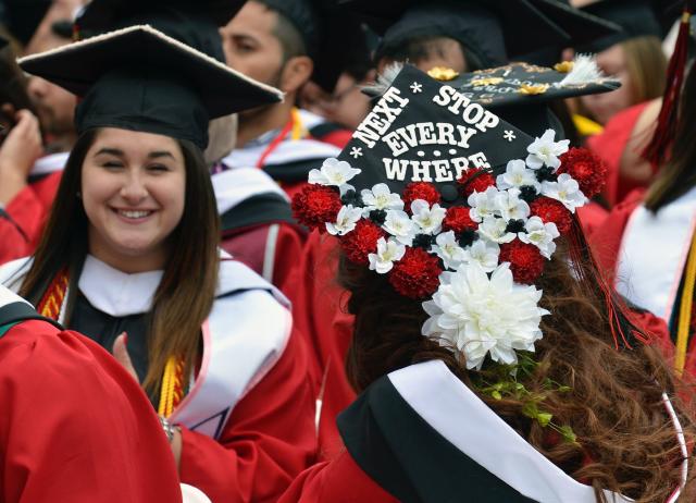 A 2016 graduate of Rutgers University in Piscataway, New Jersey, U.S., May 15, 2016. (Photo: REUTERS/Mike Theiler)