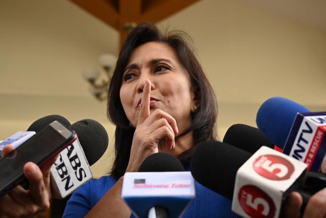 File Photo: Philippine President Rodrigo Duterte fired Vice President and arch-critic Leni Robredo from her post as overseer of his deadly drug war on November 24, an aide said, just days after calling her a 