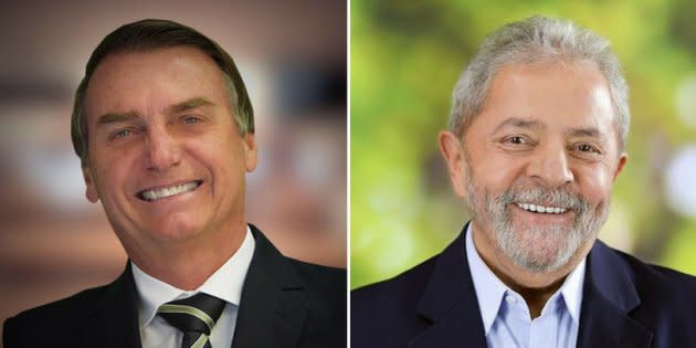 Jair Bolsonaro e Lula são os candidatos a presidente mais rejeitados do Brasil.