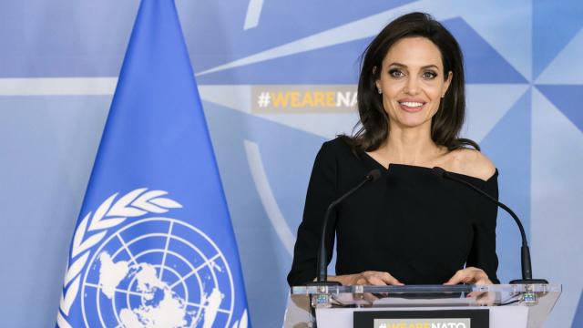 Angelina Jolie ist seit 2012 Sondergesandte des UN-Flüchtlingskommissars. Foto: Geert Vanden Wijngaert/AP/Archiv