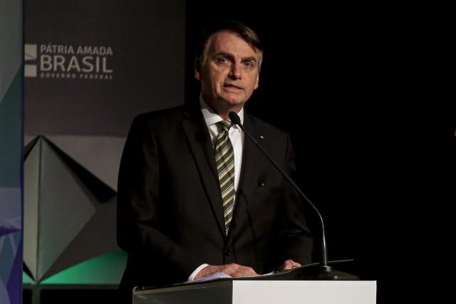 SÃO PAULO, SP, 10.10.2019: BOLSONARO-SP - Presidente Jair Bolsonaro na abertura do Fórum de Investimentos Brasil 2019, na capital paulista, na manhã desta quinta. (Foto: Suamy Beydoun/AGIF/Folhapress)