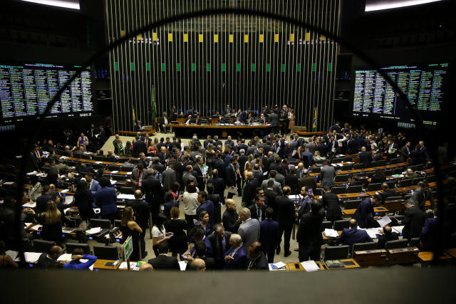 ***ARQUIVO***BRASILIA, DF, 24.09.2019: Plenário da Câmara dos Deputados durante sessão do Congresso Nacional, sob a presidência do senador Davi Alcolumbre (DEM-AP), para análise dos vetos presidenciais, em Brasília. (Foto: Pedro Ladeira/Folhapress)