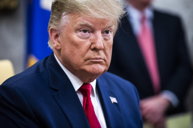 Donald Trump in the Oval Office on Tuesday. (Getty Images)