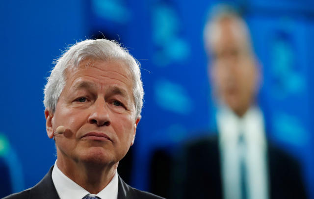 Jamie Dimon, chairman & CEO of JP Morgan Chase & Co., speaks during the Bloomberg Global Business Forum in New York City, New York, U.S., September 25, 2019. REUTERS/Shannon Stapleton