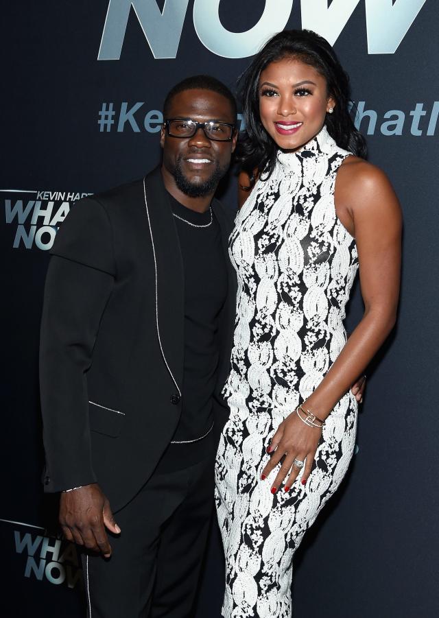 Kevin Hart and wife Eniko in 2016.