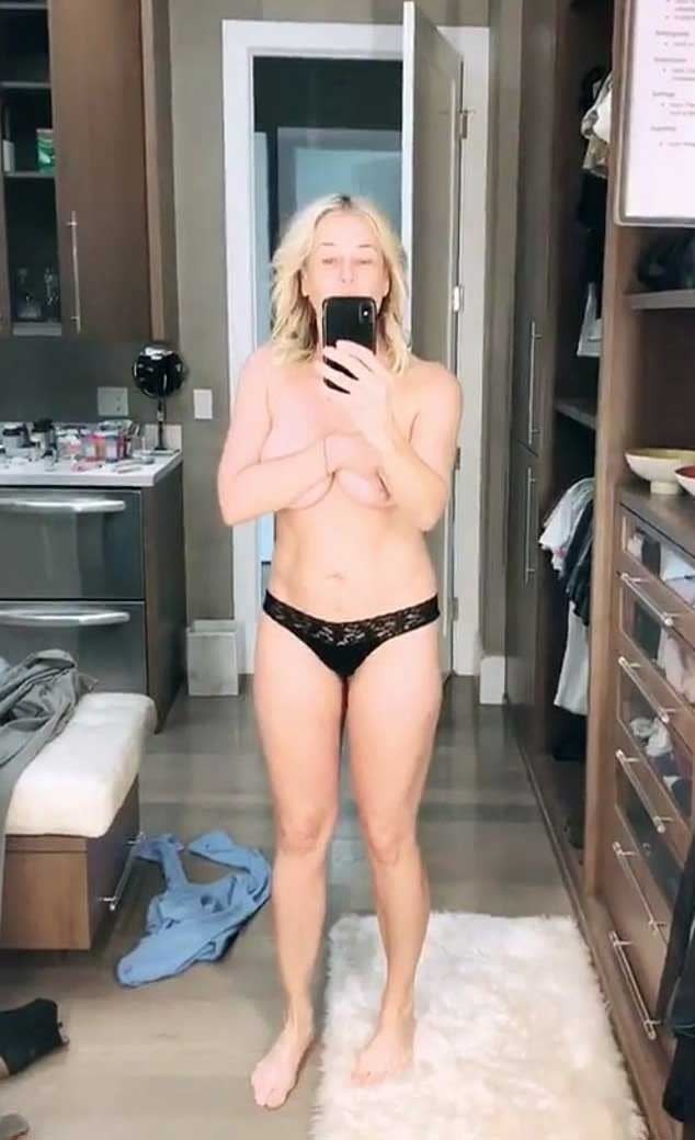 Chelsea Handler wants you to look at her saggy tits and then vote. 