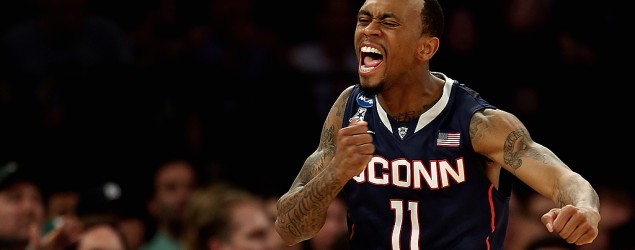 No. 7 seed UConn is heading to Final Four after upsetting Michigan State. (Getty Images)