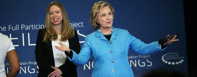 Hillary Clinton questioned over Chelsea's baby (Spencer Platt/Getty Images)