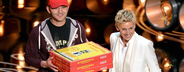 Edgar Martirosyan became an instant celebrity when he delivered pizzas to Ellen DeGeneres during the Oscars. (Kevin Winter/Getty Images)